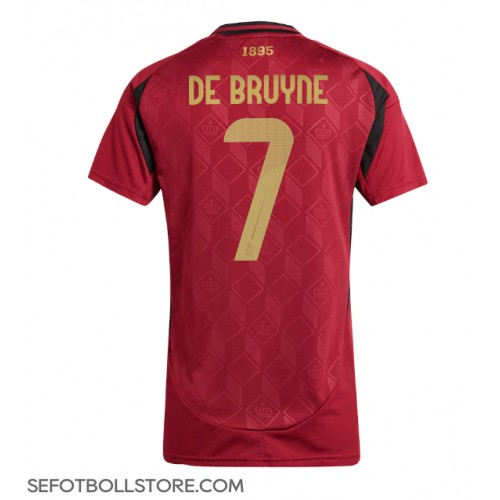 Belgien Kevin De Bruyne #7 Replika Hemmatröja Dam EM 2024 Kortärmad